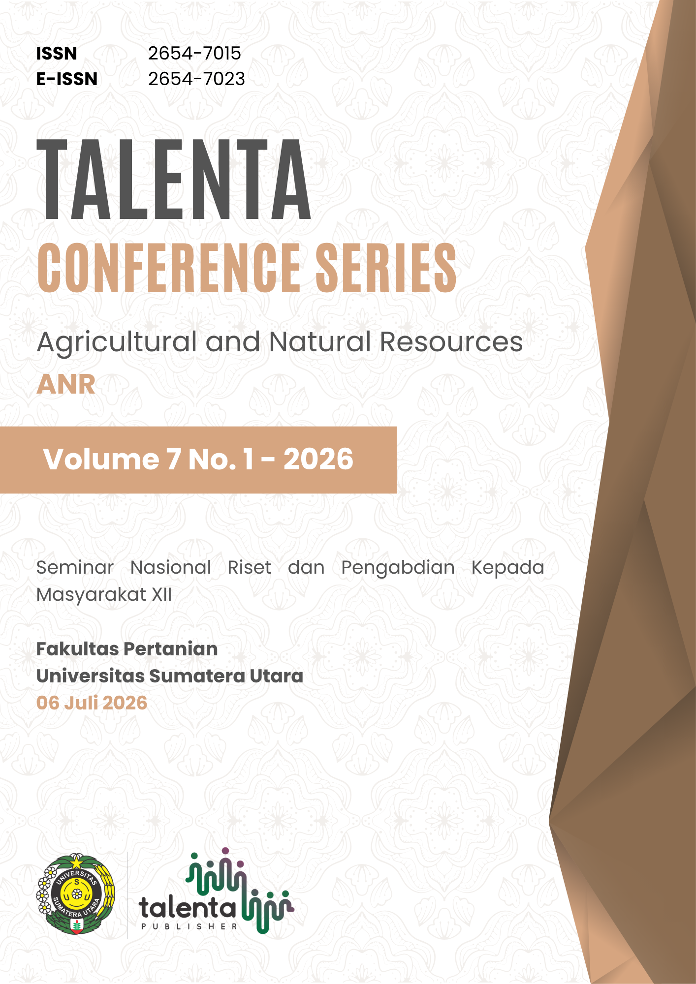 					View Vol. 7 No. 1 (2026): Talenta Conference Series: Agricultural and Natural Resources (ANR)
				
